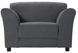 HOME - Jenna - Fabric Chair - Charcoal